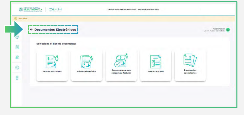 Documentos electronicos DIAN